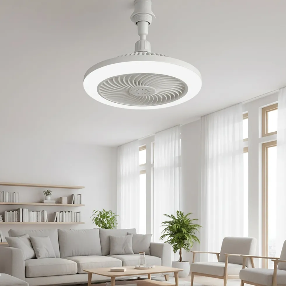 Ventilatore da Soffitto con Plafoniera Evolution Fan LED