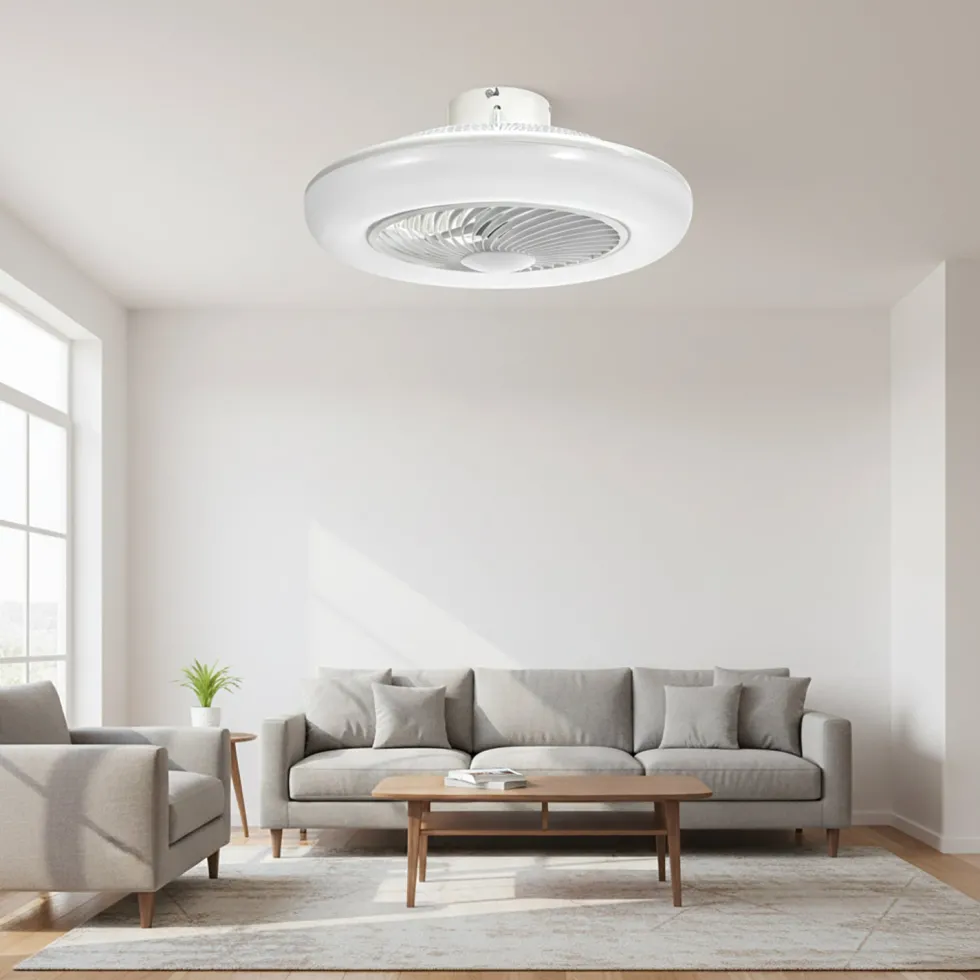 Ventilatore da Soffitto con Plafoniera Wi-Fi Ellyot LED