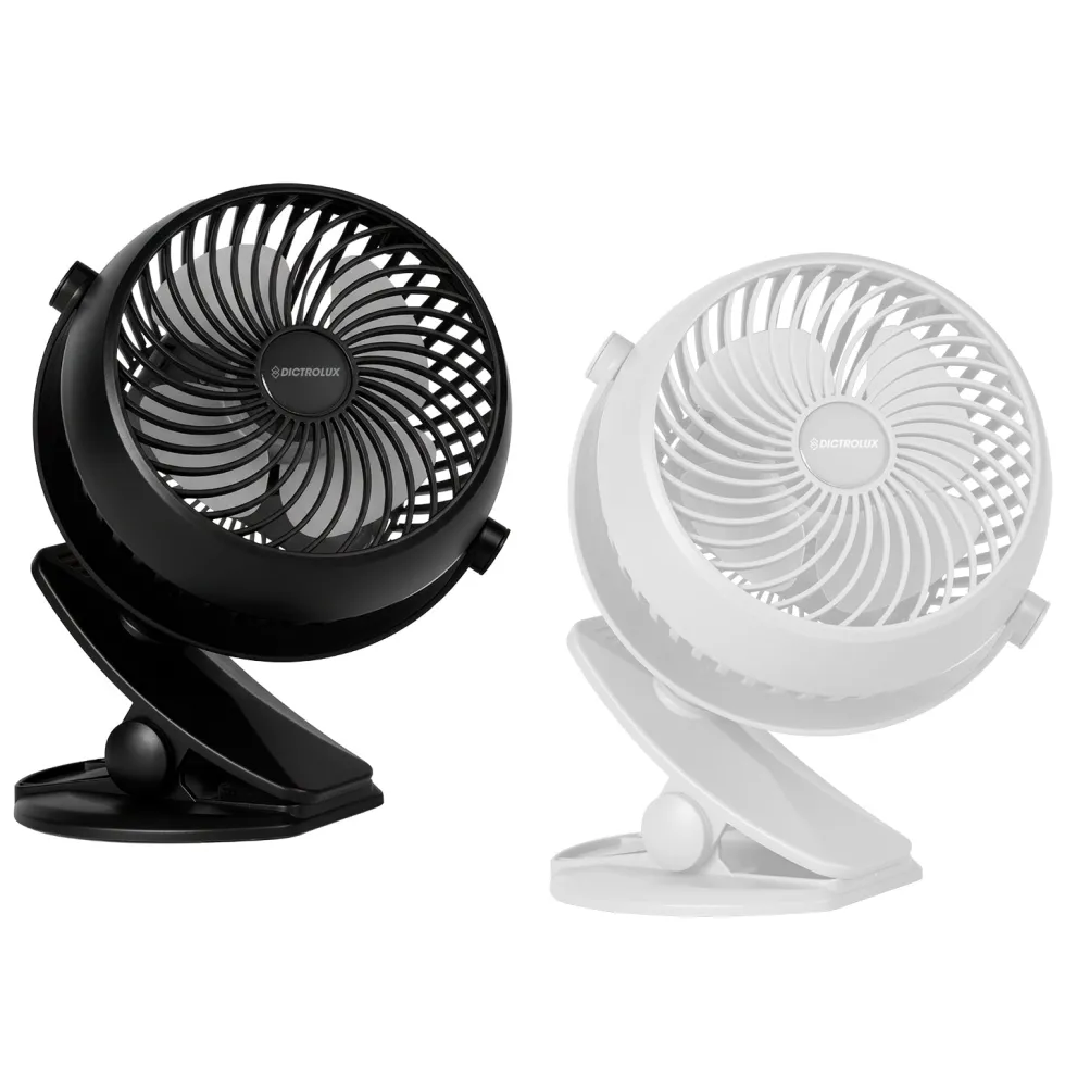 Ventilatore da Tavolo Ricaricabile USB con Clip h18,7 cm