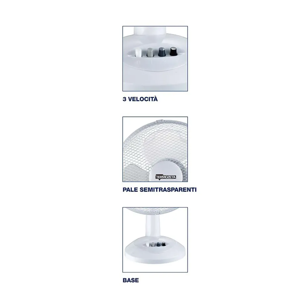 Ventilatore da tavolo Windzeta 40 Bianco