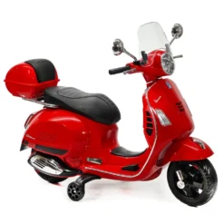 Vespa Elettrica per Bambini Rossa con Luci e Musica 3+ Anni