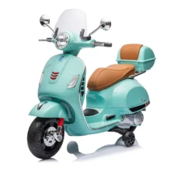 Vespa Elettrica per Bambini Verde con Luci e Musica 3+ Anni