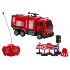 Vigili del Fuoco Truck Radiocomandato 1:16 con Luci e Accessori