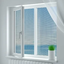 Zanzariera Velcro per finestra Antracite 150x180 cm
